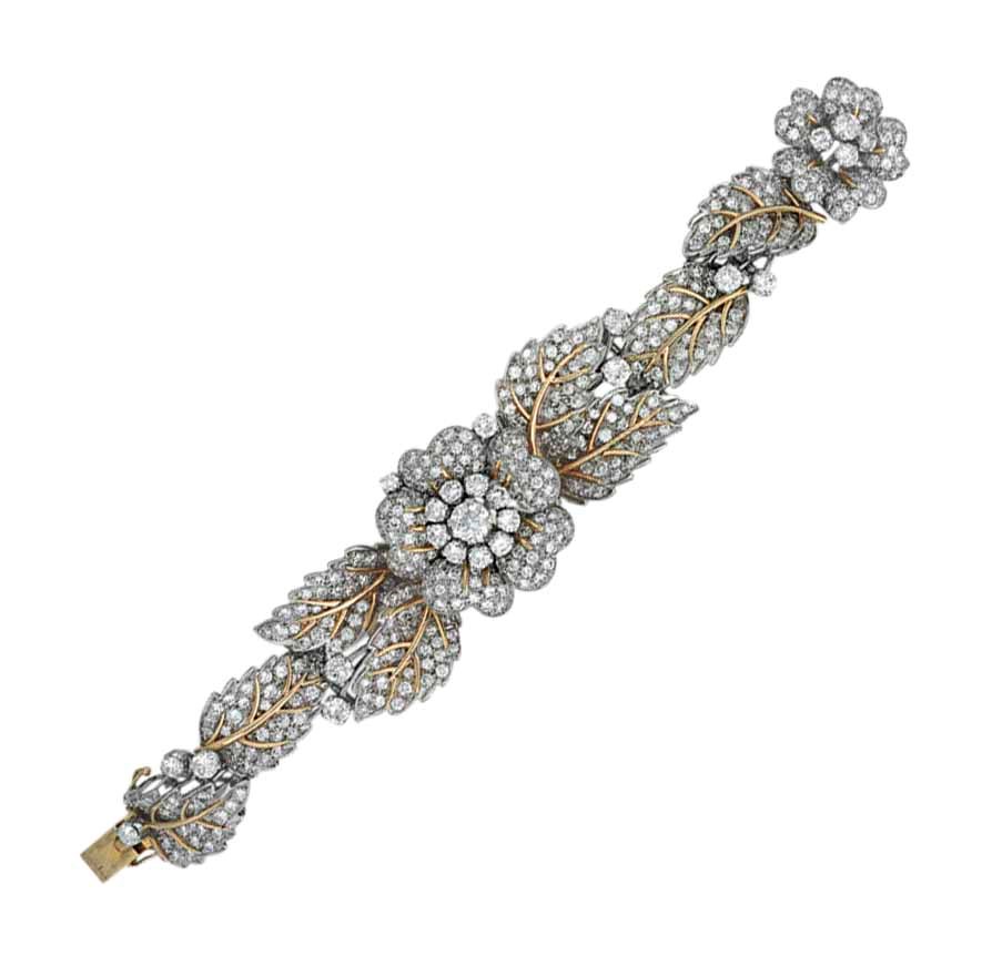 A DIAMOND WATCH BRACELET