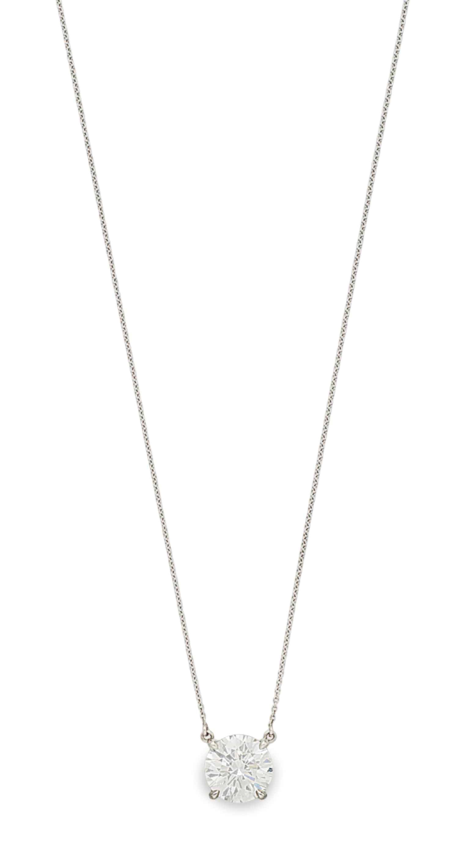 A DIAMOND PENDANT NECKLACE