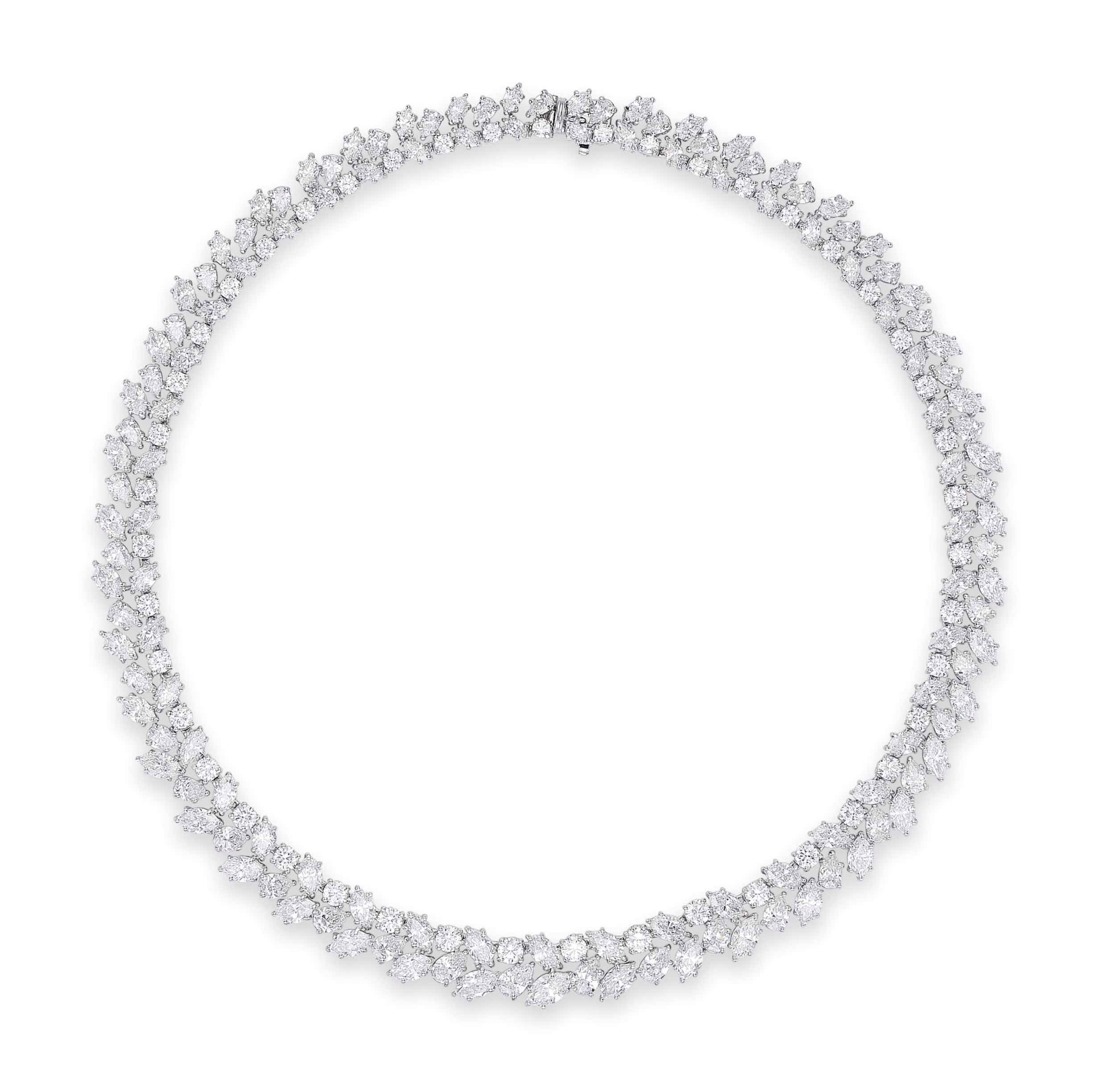 A DIAMOND WREATH NECKLACE, BY HARRY WINSTON