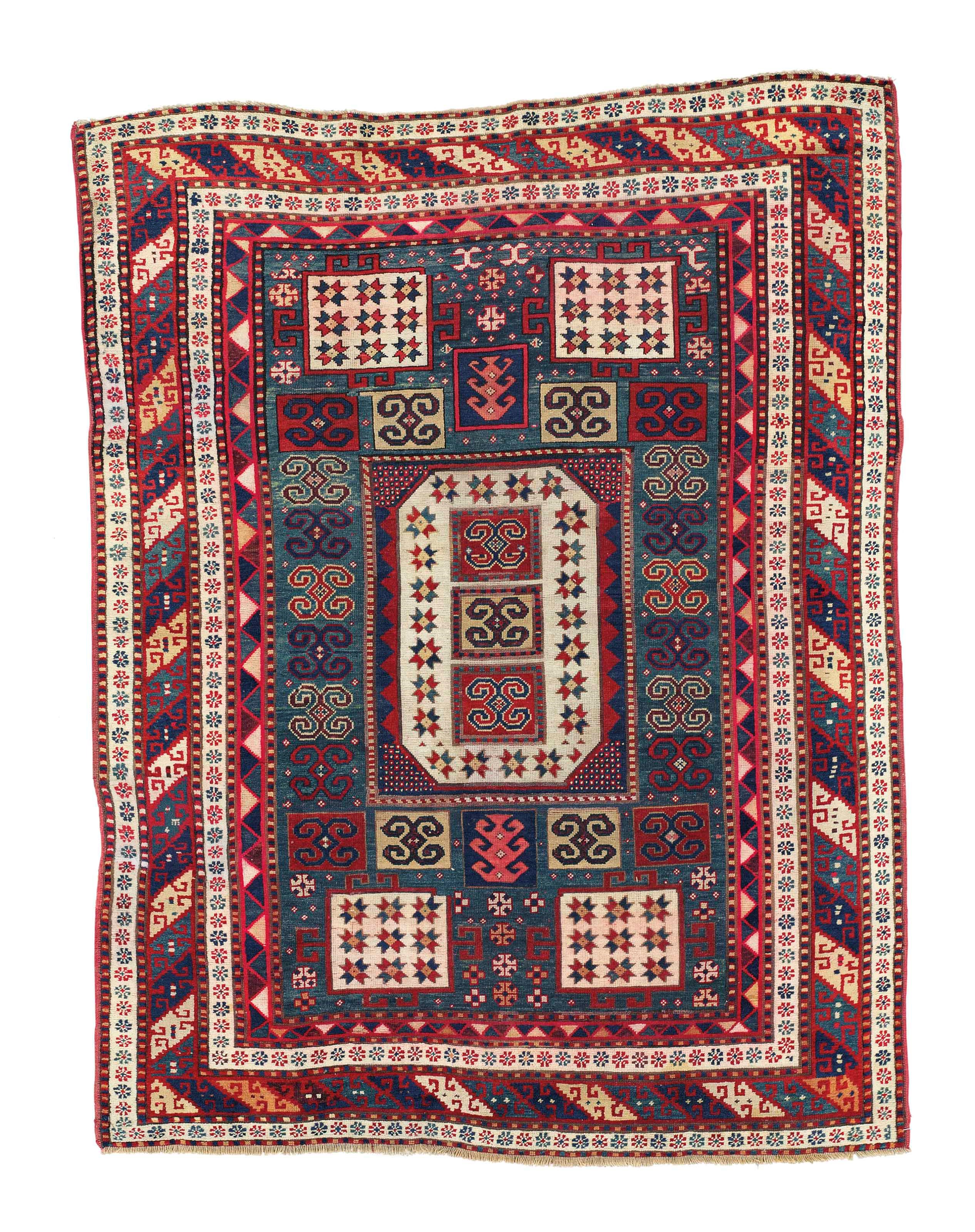 AN ANTIQUE KAZAK KARACHOPF RUG, SOUTH CAUCASUS