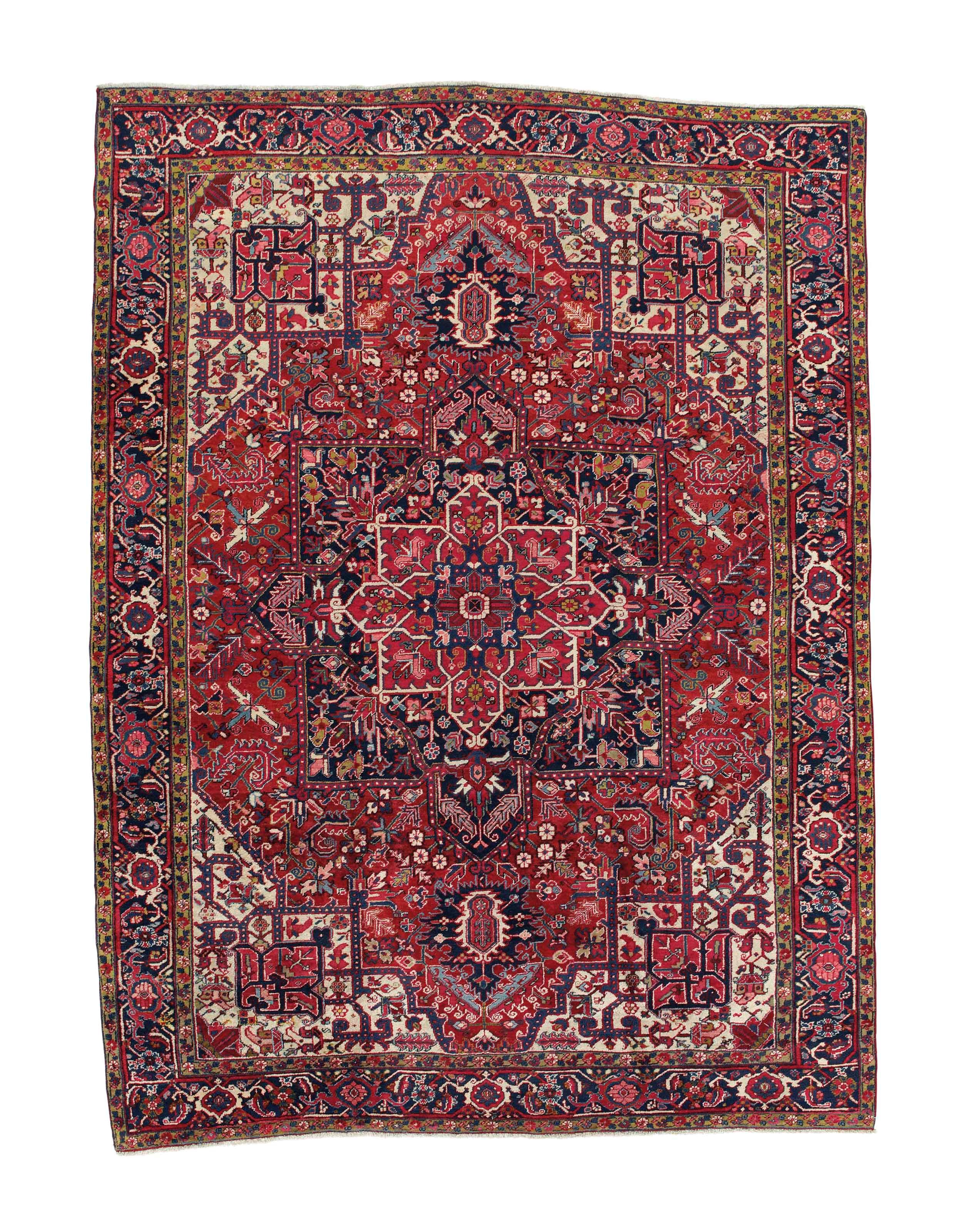 A FINE HERIZ CARPET, NORTH-WEST PERSIA