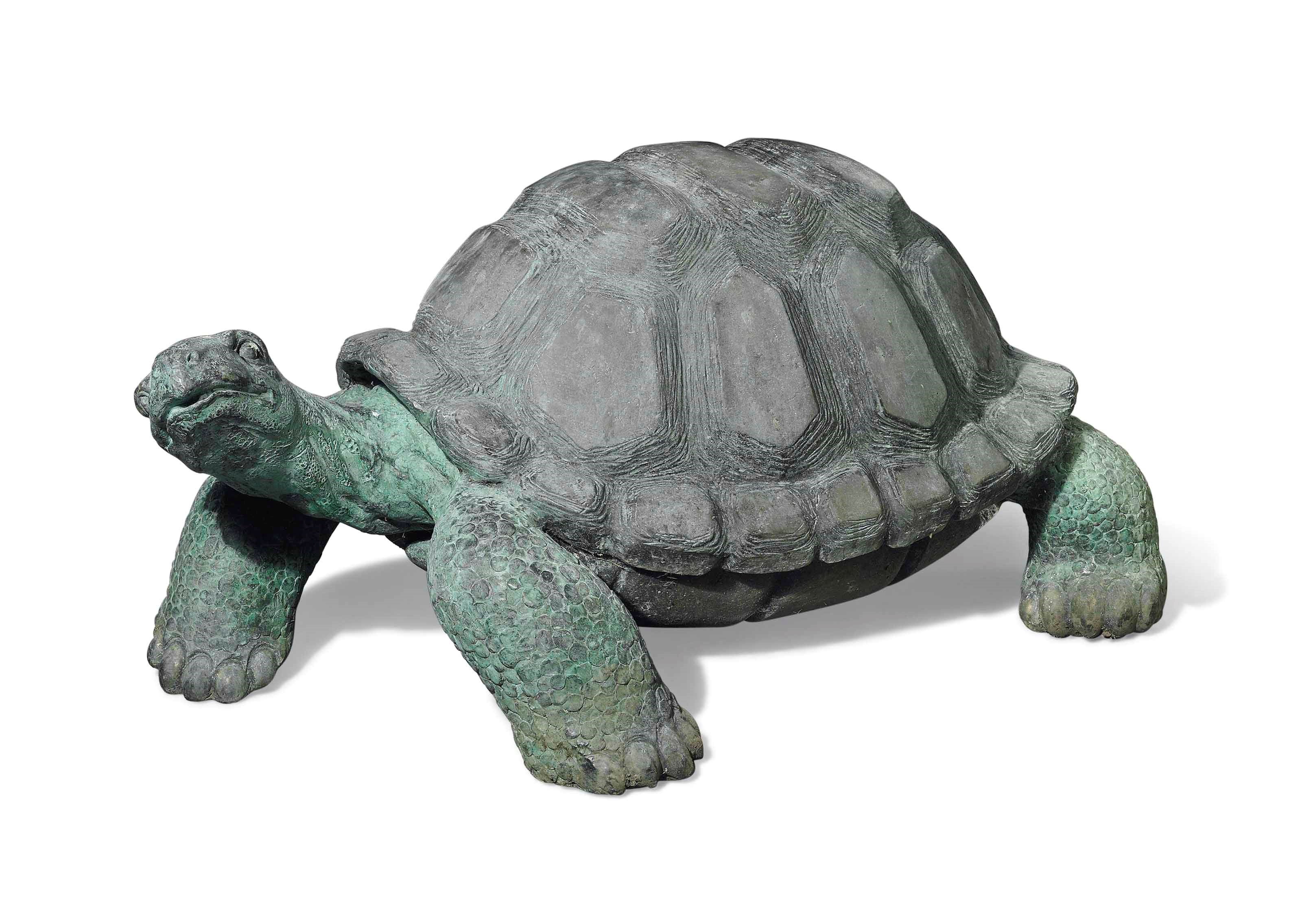 A BRONZE TORTOISE