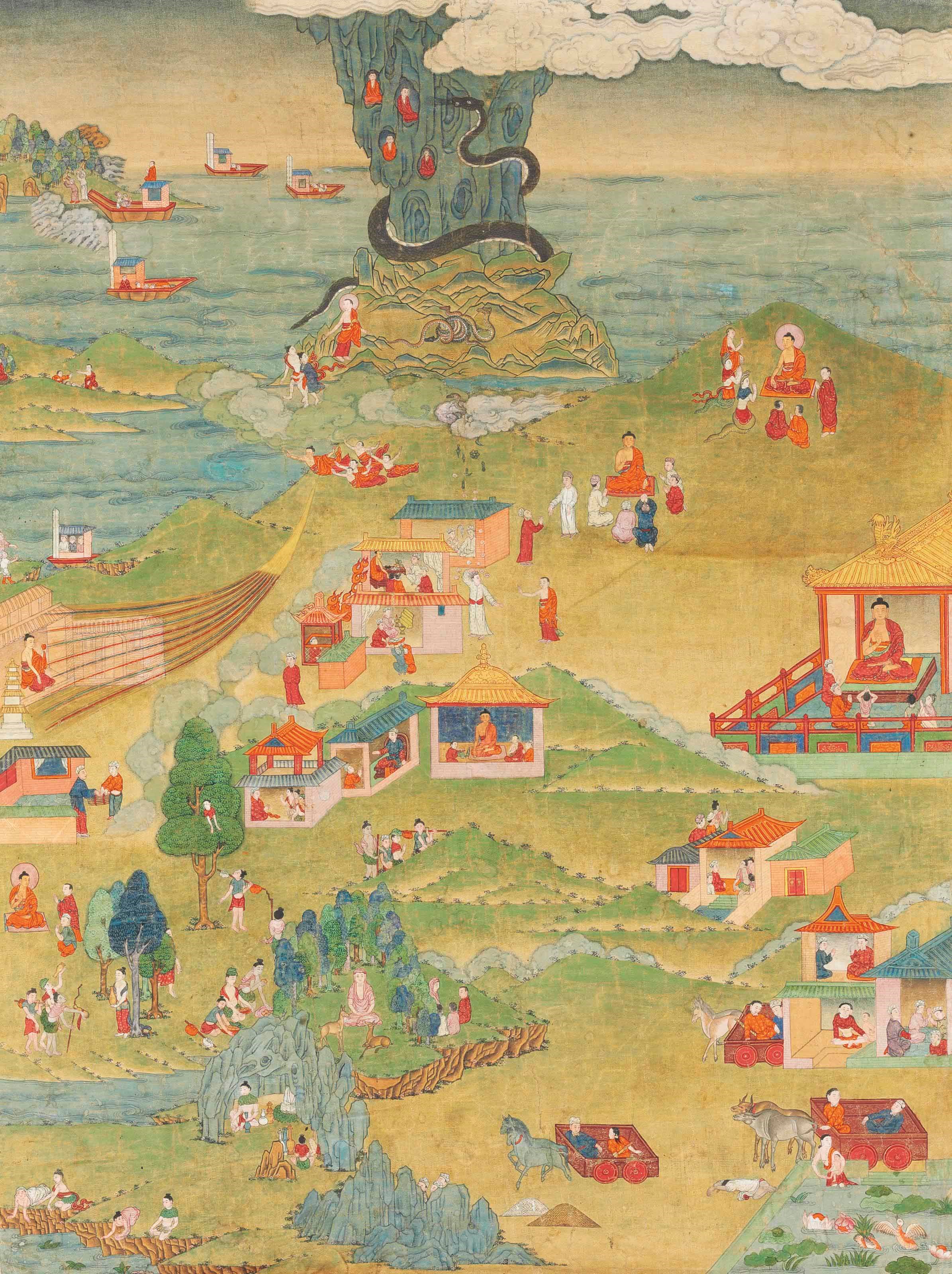 A painting from an Avadana Kalpalata Series