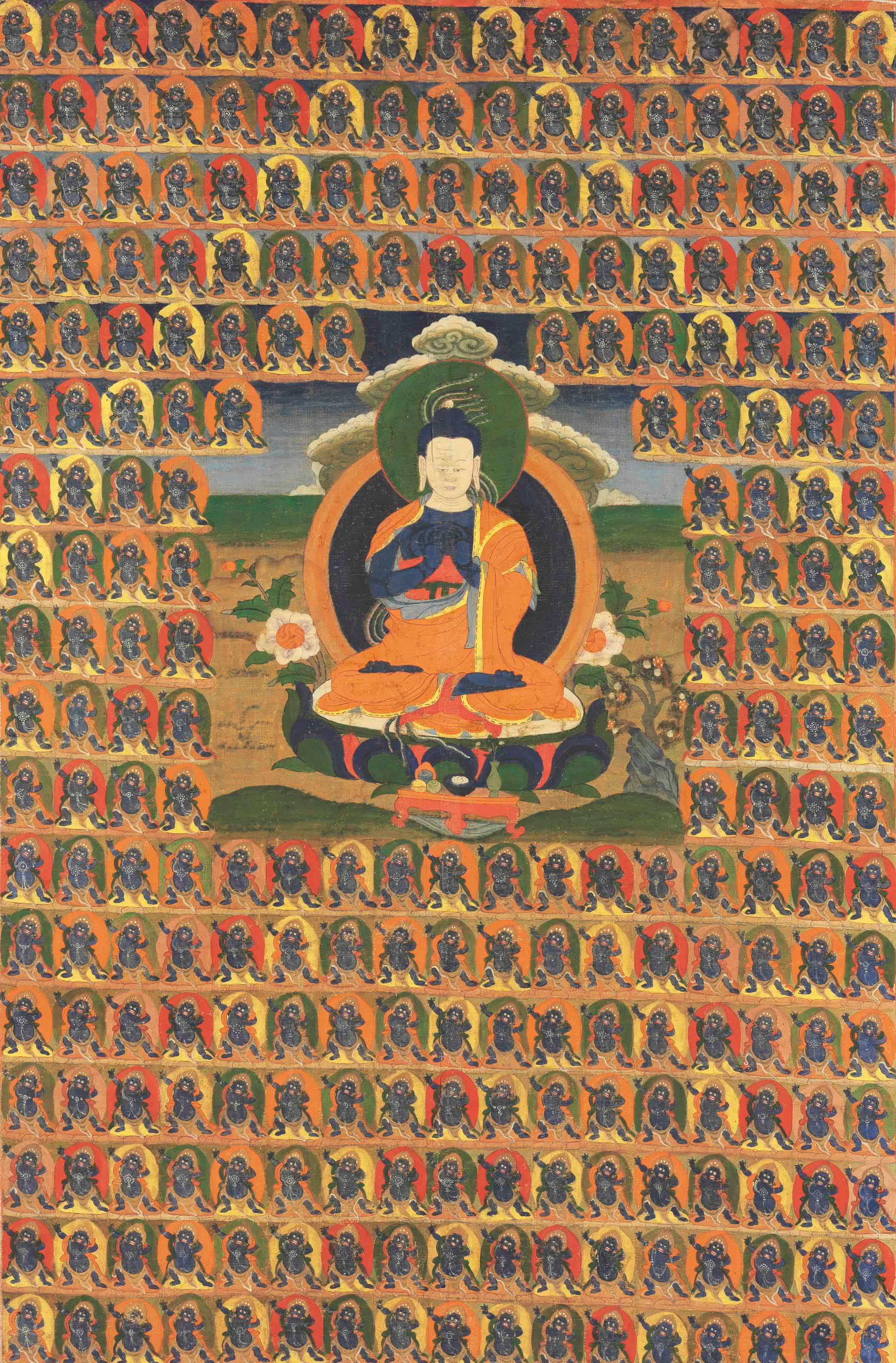 A painting of Nagarjuna