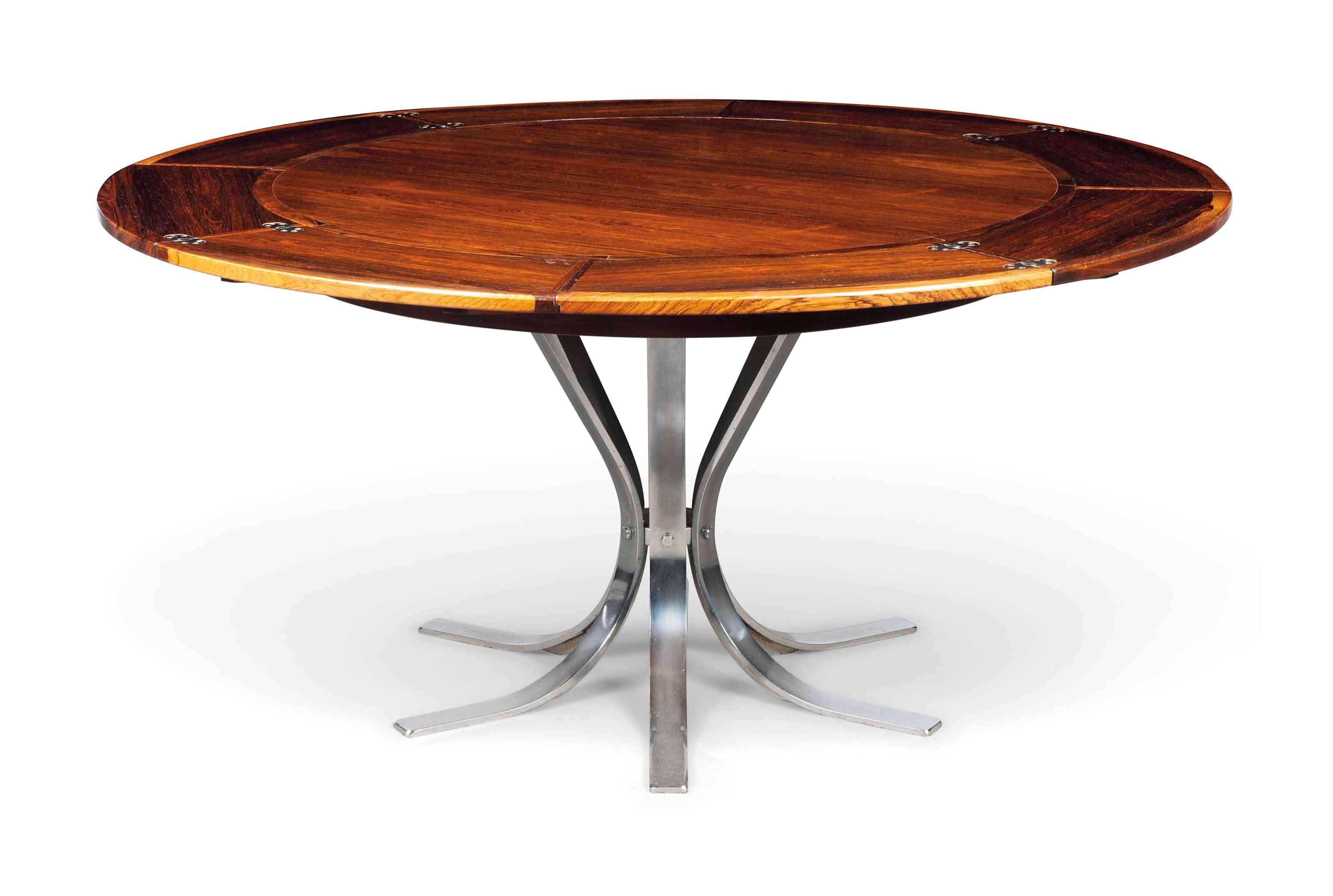 A DANISH 'FLIP-FLAP' DINING TABLE