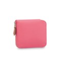 THREE ITEMS:A PINK 5P EPSOM LEATHER ZIPPED WALLET,A ROUGE PIVOINE EPSOM LEATHER CONSTANCE WALLET WITH GOLD HARDWARE,A PINK 5P EPSOM LEATHER ZIPPED LONG WALLET