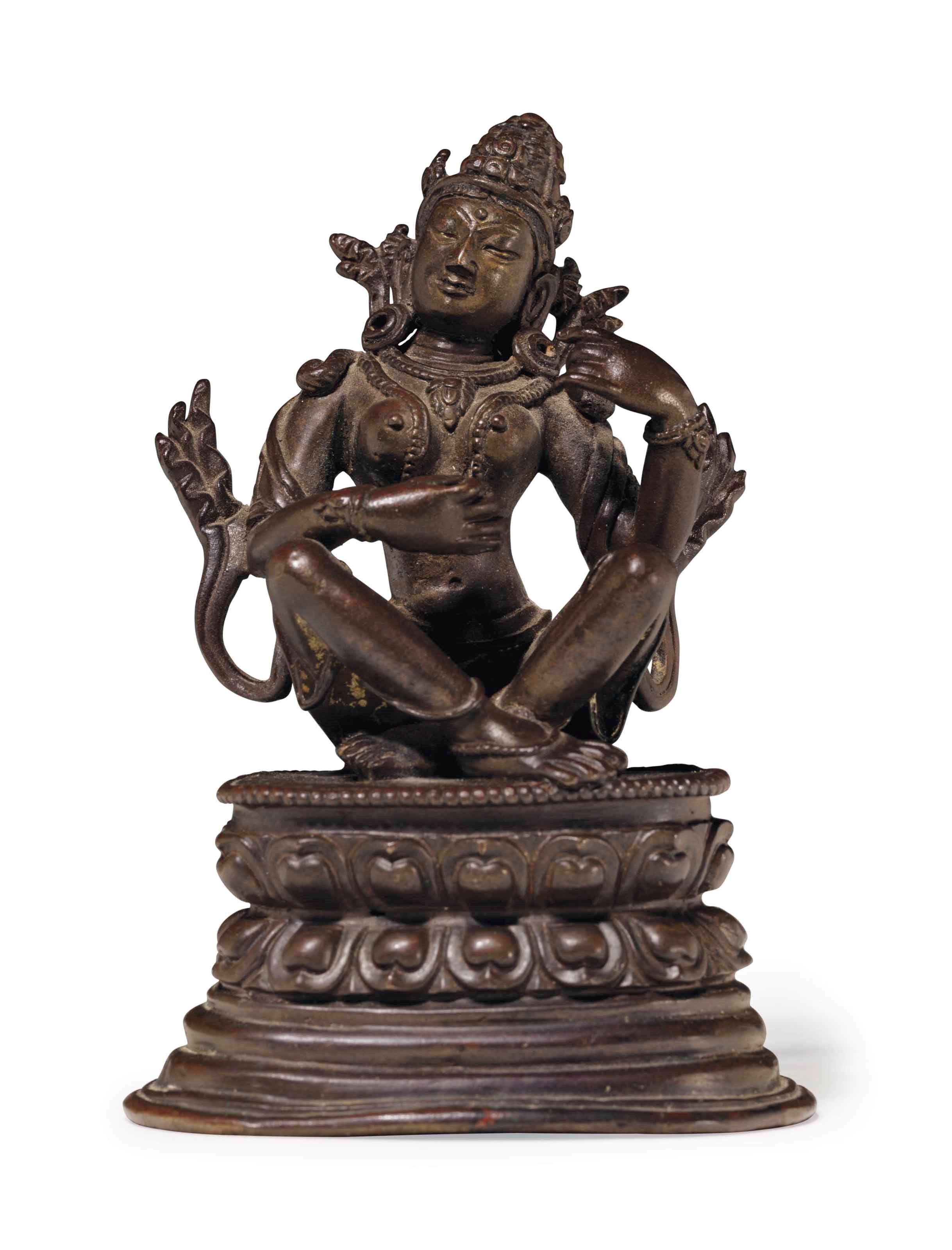 A Bronze Figure of Saraswati