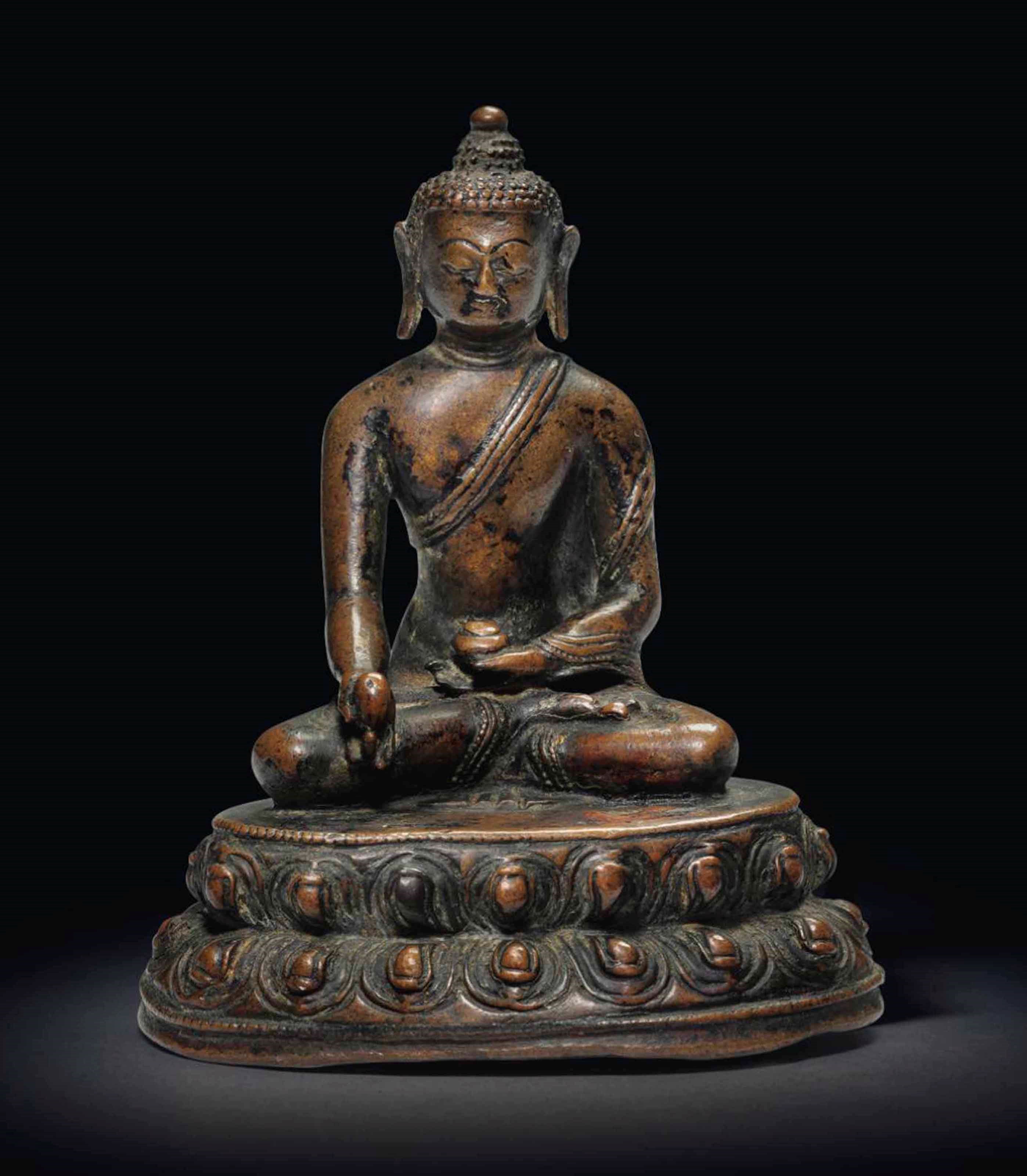 A Bronze Figure of Buddha