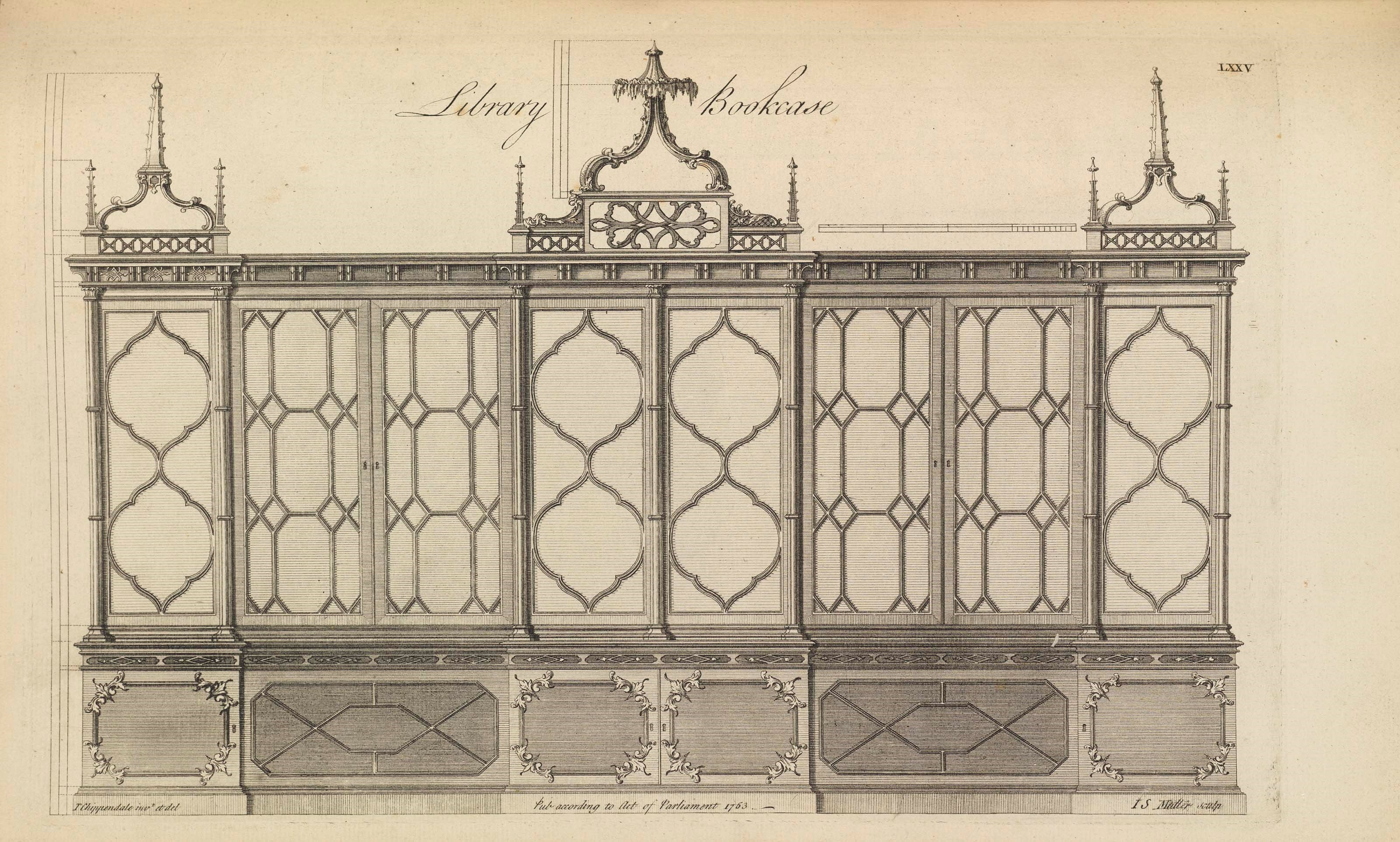 CHIPPENDALE, Thomas (1718-1779). The Gentleman and Cabinet-Maker’s Director. Printed for the Author: London, 1754.