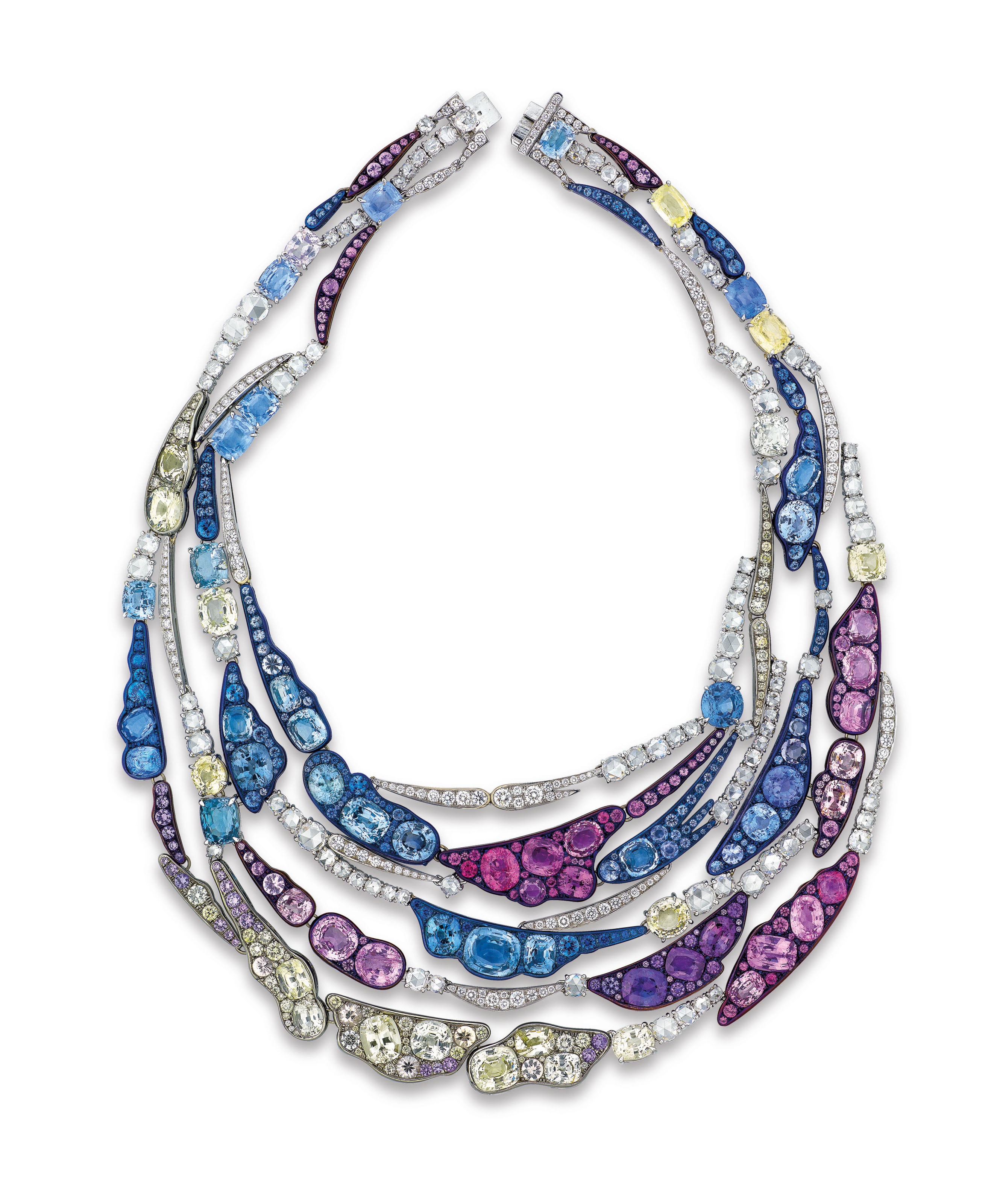 A UNIQUE MULTI-GEM NECKLACE, BY CARNET