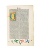 RAINERIUS DE PISIS (d.1351). Pantheologia, sive Summa universae theologiae. Edited by Jacobus Florentinus. Venice: Hermannus Liechtenstein, 12 September 1486.
