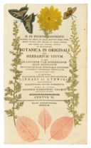 KNIPHOF, Johann Hieronymous (1704-1763). Botanica in originali seu herbarium vivum. Edited by Johann Gottfried Trampe. Halle: J.G. Trampe, 1758-1758-1759-1760-1761-1762-1763-1764-1764.