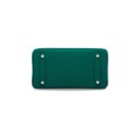 A MALACHITE TOGO LEATHER BIRKIN 25 WITH PALLADIUM HARDWARE