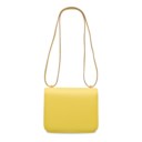 A SOUFRE EPSOM LEATHER MINI CONSTANCE 18 WITH GOLD HARDWARE