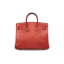 A MATTE ROUGE MOYEN SALVATOR LIZARD BIRKIN 25 WITH PALLADIUM HARDWARE