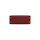 A ROUGE H EPSOM LEATHER SELLIER KELLY 25 WITH PALLADIUM HARDWARE