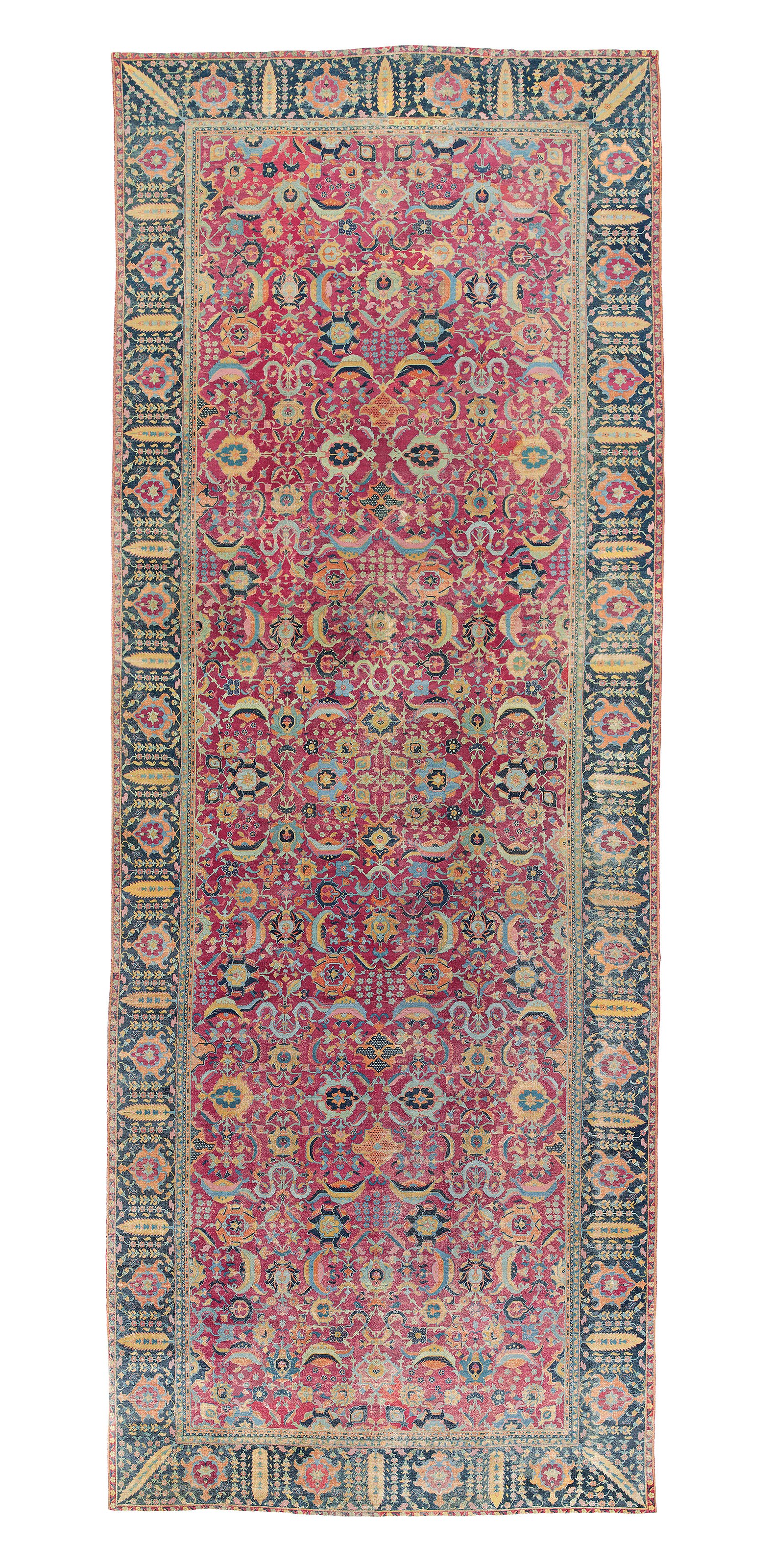 A MASSIVE SAFAVID ISFAHAN GALLERY CARPET