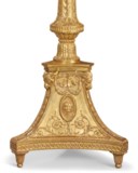 A PAIR OF GEORGE III GILTWOOD TORCHERES