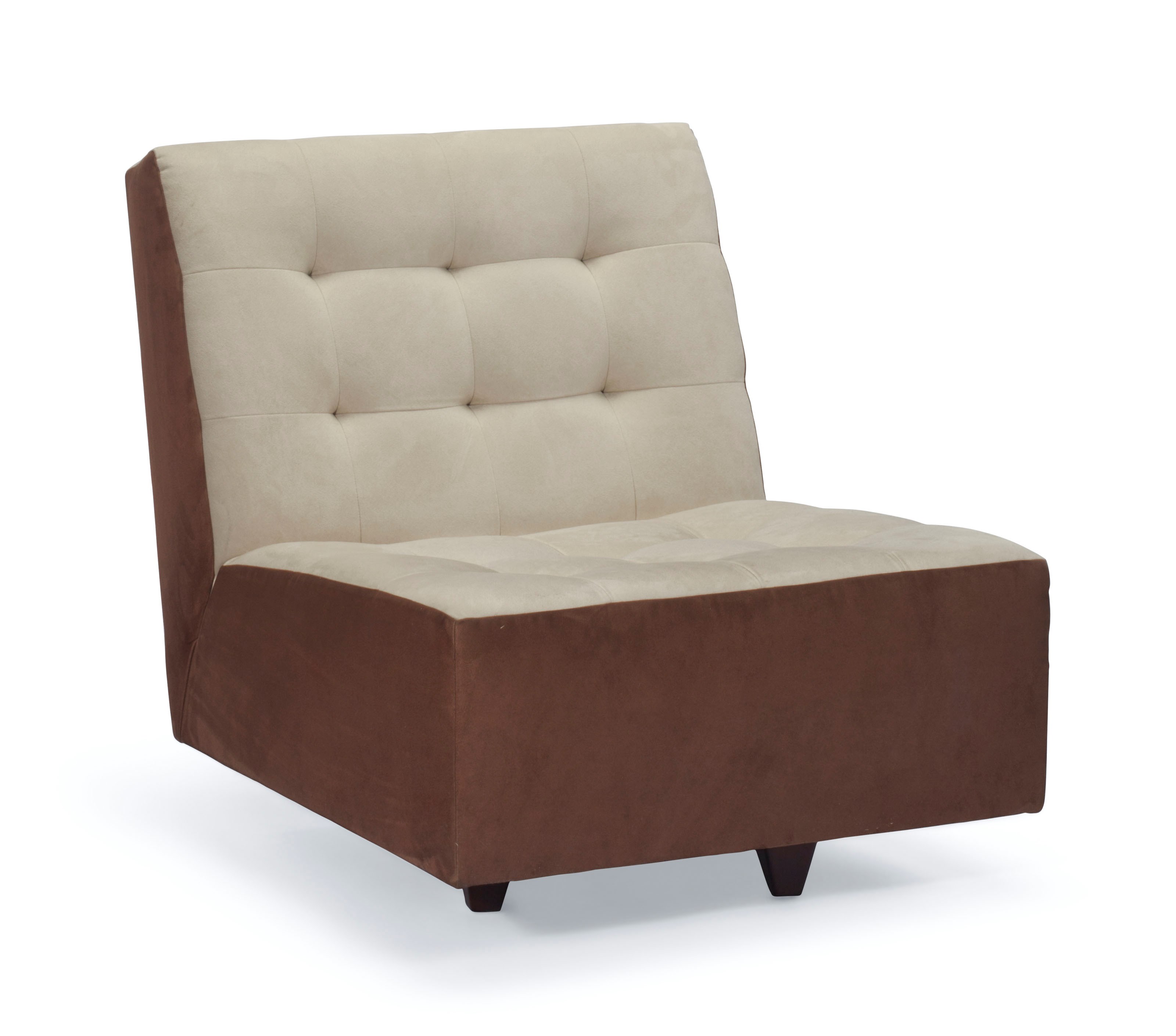 AN ULTRA SUEDE UPHOLSTERED SWIVEL CHAIR