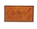 A LOUIS XVI ORMOLU-MOUNTED TULIPWOOD, AMARANTH AND BOIS DE BOUT MARQUETRY OCCASIONAL TABLE