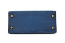 A SHINY BLEU SAPHIR SALVATOR LIZARD SELLIER MINI KELLY 20 WITH GOLD HARDWARE
