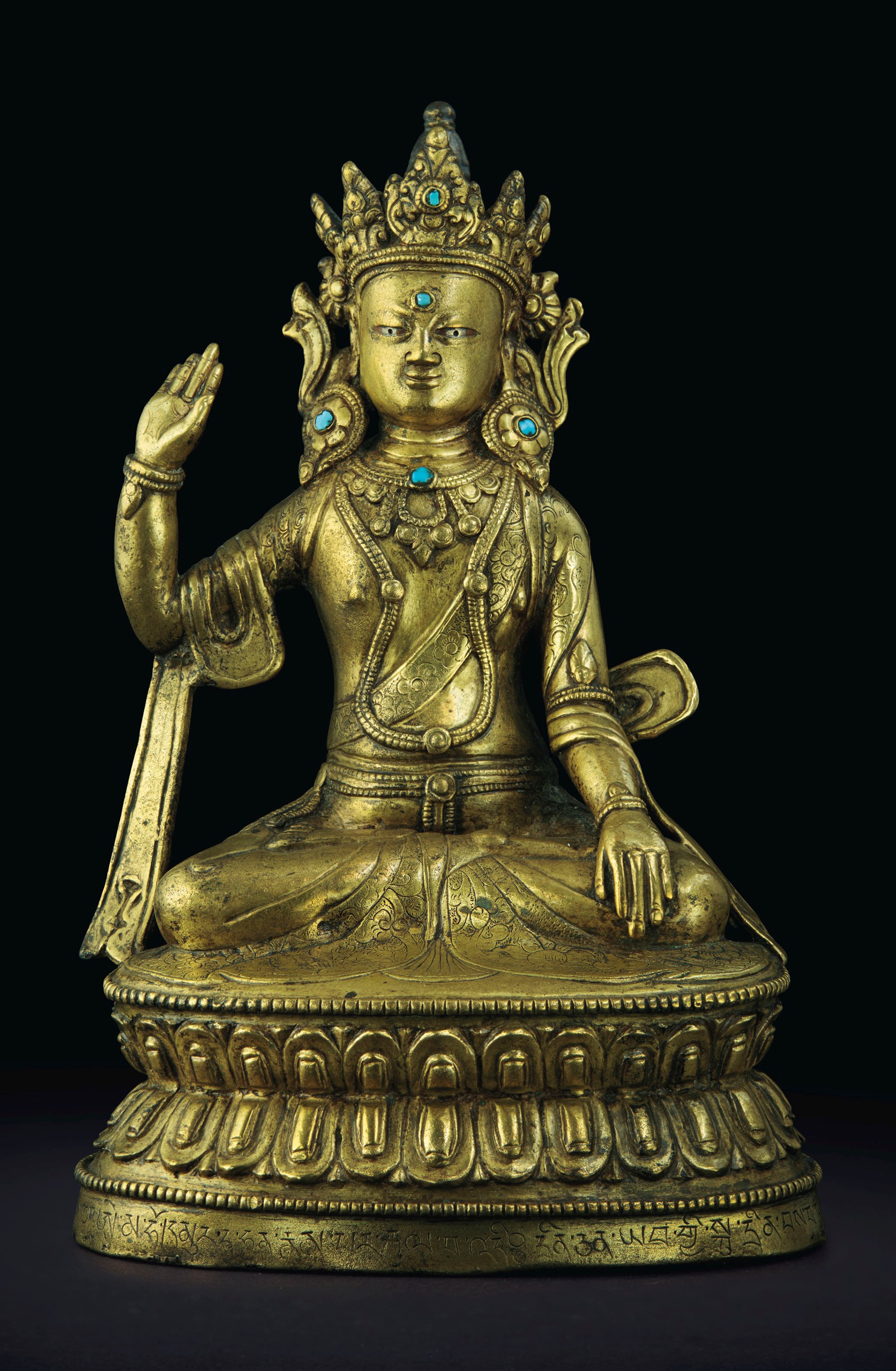 A BRONZE FIGURE OF NAMPAR GYALWA (TONPA SHENRAB)