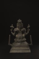 A BRONZE FIGURE OF YOGA NARASIMHA