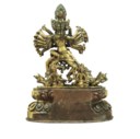 A GILT-BRONZE GROUP OF HEVAJRA KAPALADHARA AND NAIRATMYA