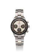 ROLEX. A VERY FINE, RARE AND ATTRACTIVE STAINLESS STEEL CHRONOGRAPH WRISTWATCH WITH PAUL NEWMAN TROPICAL DIAL