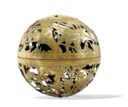 A PIERCED BRASS CELESTIAL GLOBE