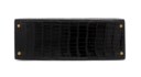 A SHINY BLACK NILOTICUS CROCODILE SELLIER KELLY 35 WITH GOLD HARDWARE
