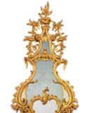 A PAIR OF GEORGE II GILTWOOD GIRANDOLES