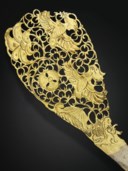 A RARE PAIR OF PARCEL-GILT SILVER HAIRPINS