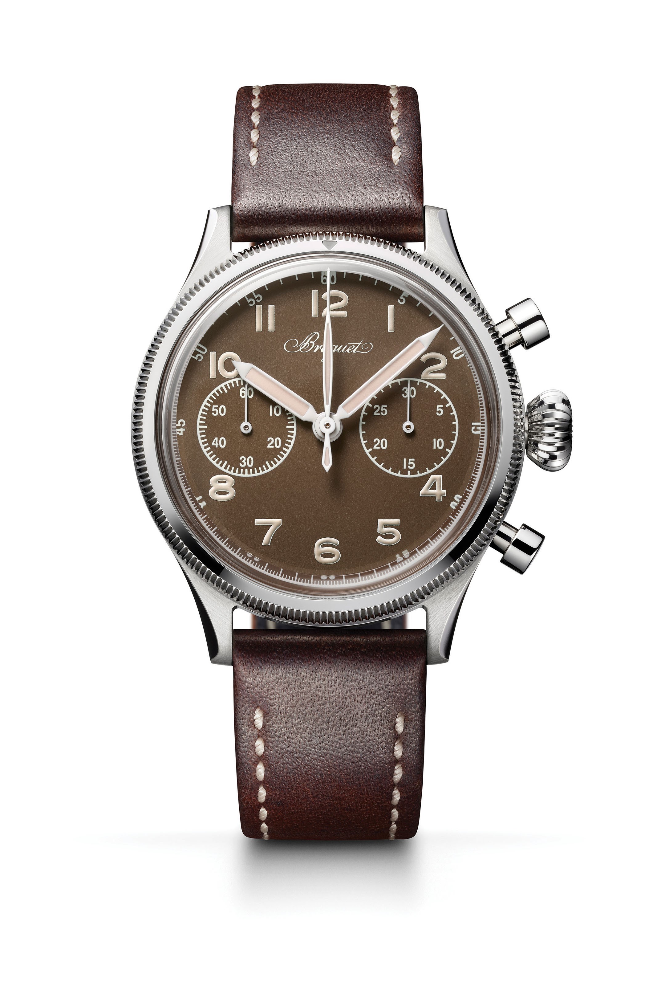 BREGUETBREGUET TYPE 20 ONLY WATCH 2019In homage to both watchmaking and aviation, Breguet reissues a unique version of its Type 20 pilot chronograph from the fifties in a form that is very faithful to the original.