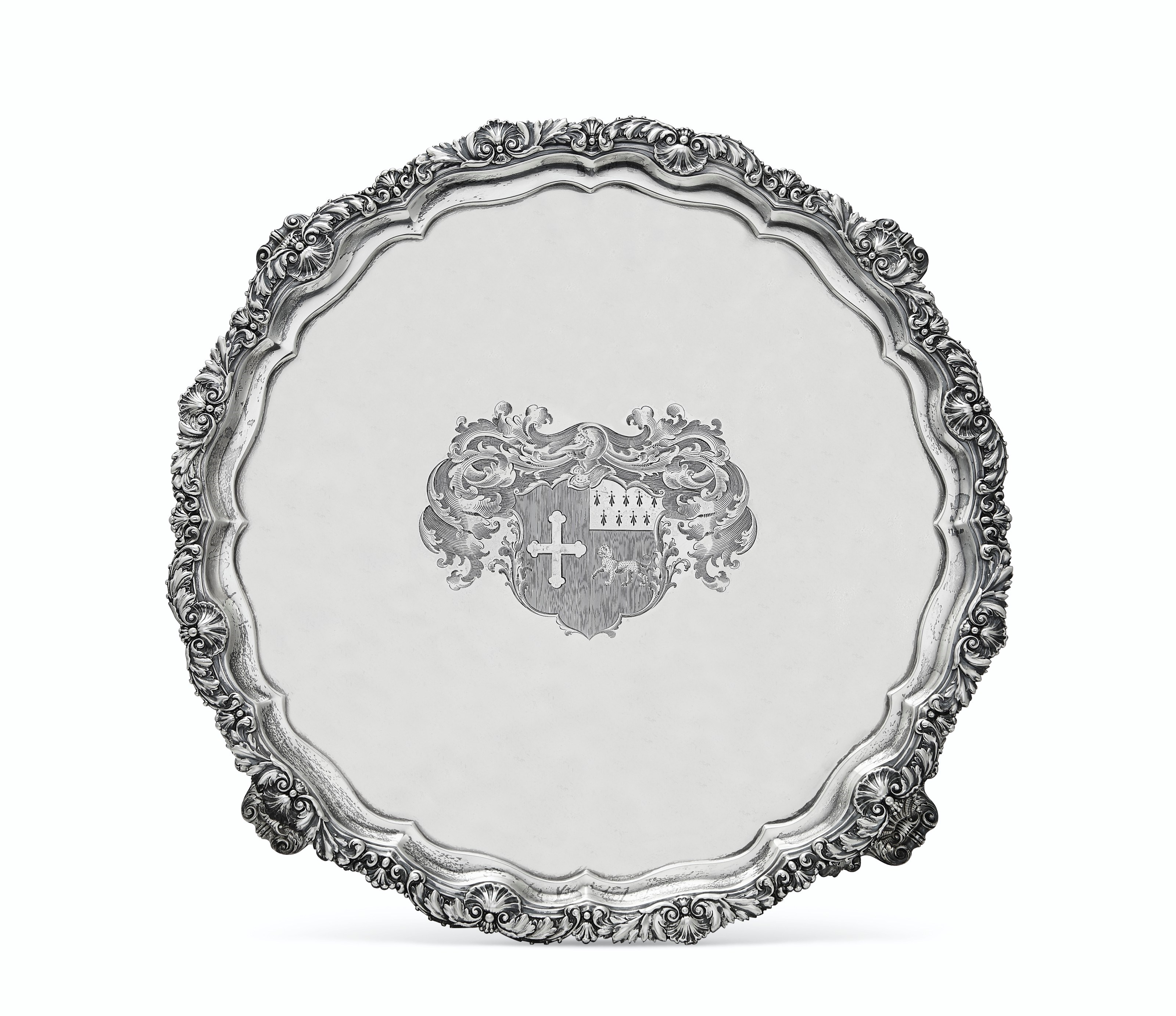 A REGENCY SILVER SALVER