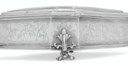 A CHARLES II SILVER CASKET INKSTAND