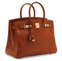 A LIMITED EDITION FAUVE TADELAKT LEATHER GHILLIES BIRKIN 35 WITH PERMABRASS HARDWARE