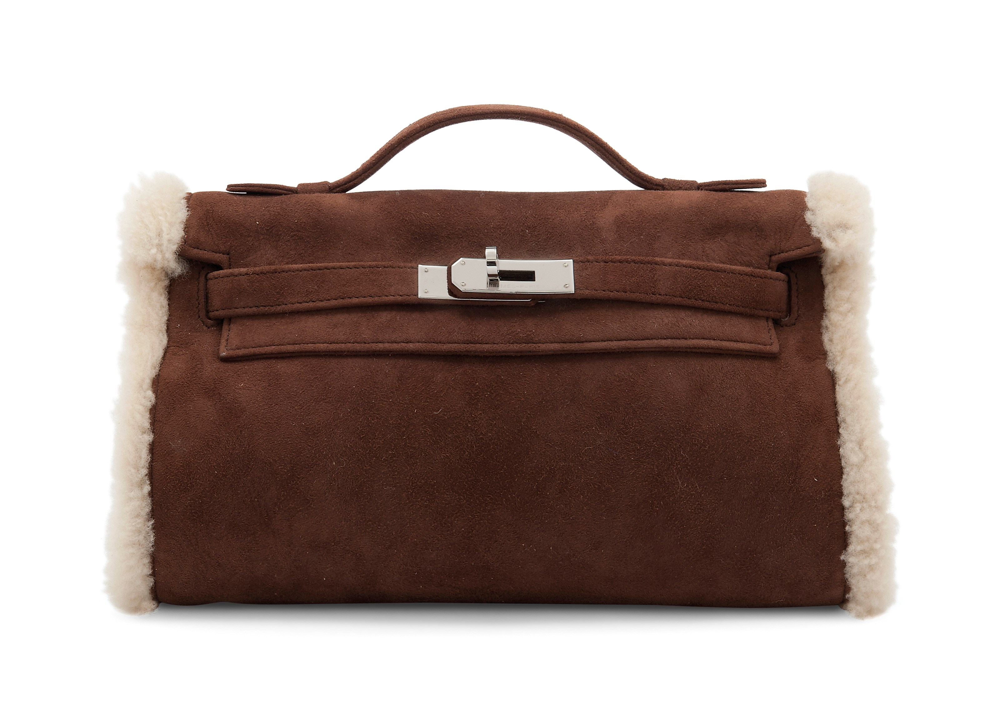 A LIMITED EDITION CHOCOLAT VEAU DOBLIS & SHEARLING MUFF