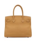 A TABAC CAMEL CLÉMENCE LEATHER BIRKIN 30 WITH PALLADIUM HARDWARE