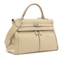 A LIMITED EDITION CRAIE SWIFT LEATHER KELLY LAKIS 35 WITH PALLADIUM HARDWARE