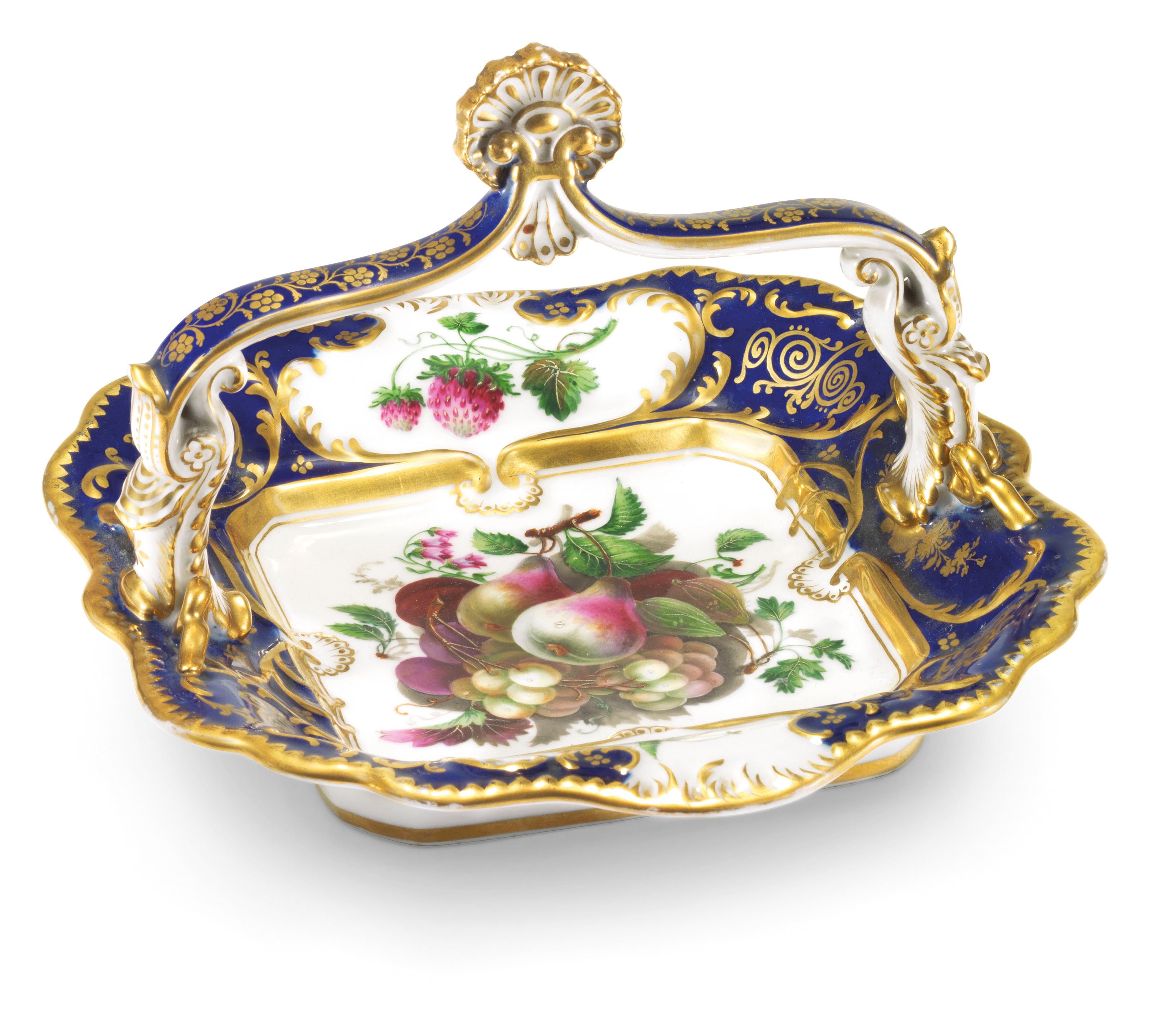 A PORCELAIN BASKET