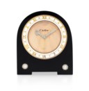 ART DÉCO ONYX AND DIAMOND DESK CLOCK, CARTIER
