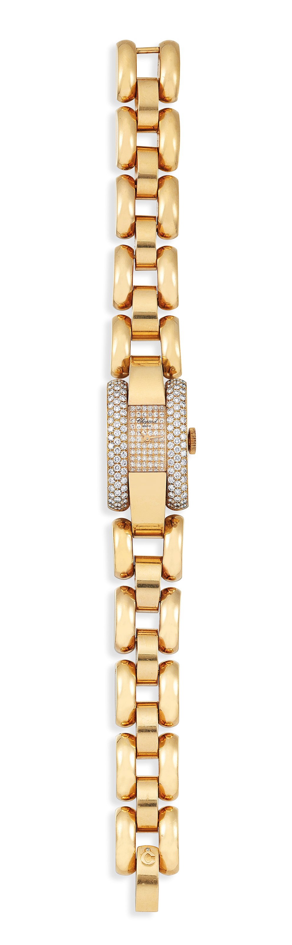 GOLD AND DIAMOND 'LA STRADA' WRISTWATCH, CHOPARD