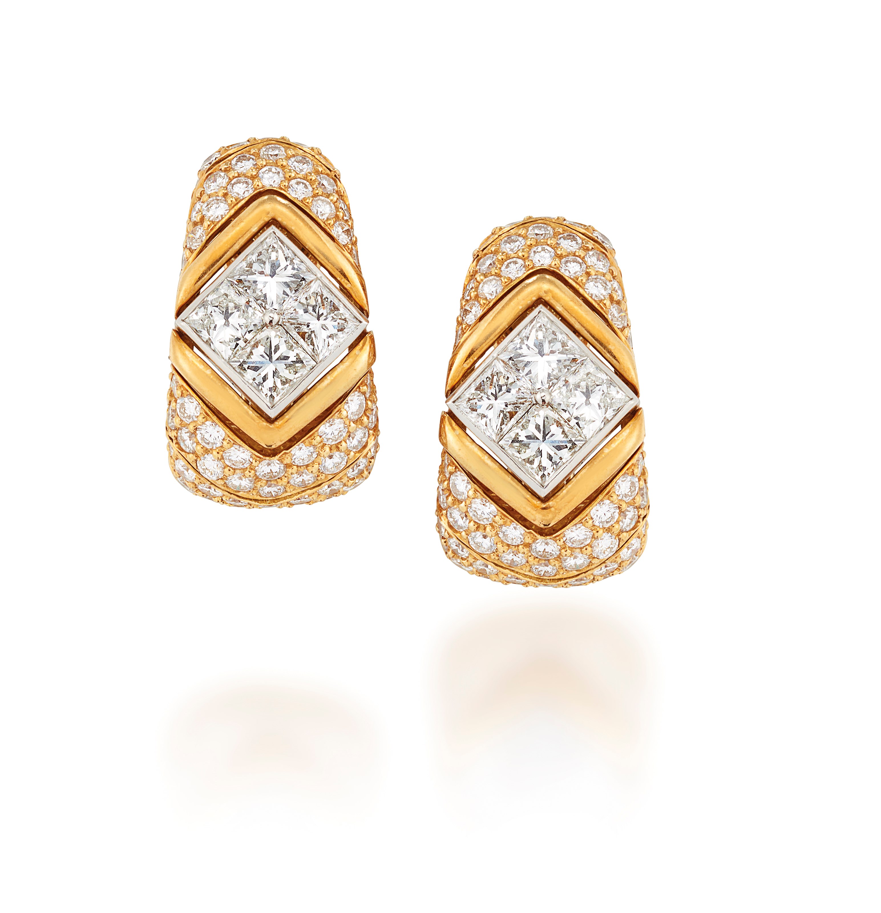 DIAMOND EARRINGS, BULGARI