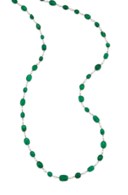 EMERALD AND DIAMOND NECKLACE