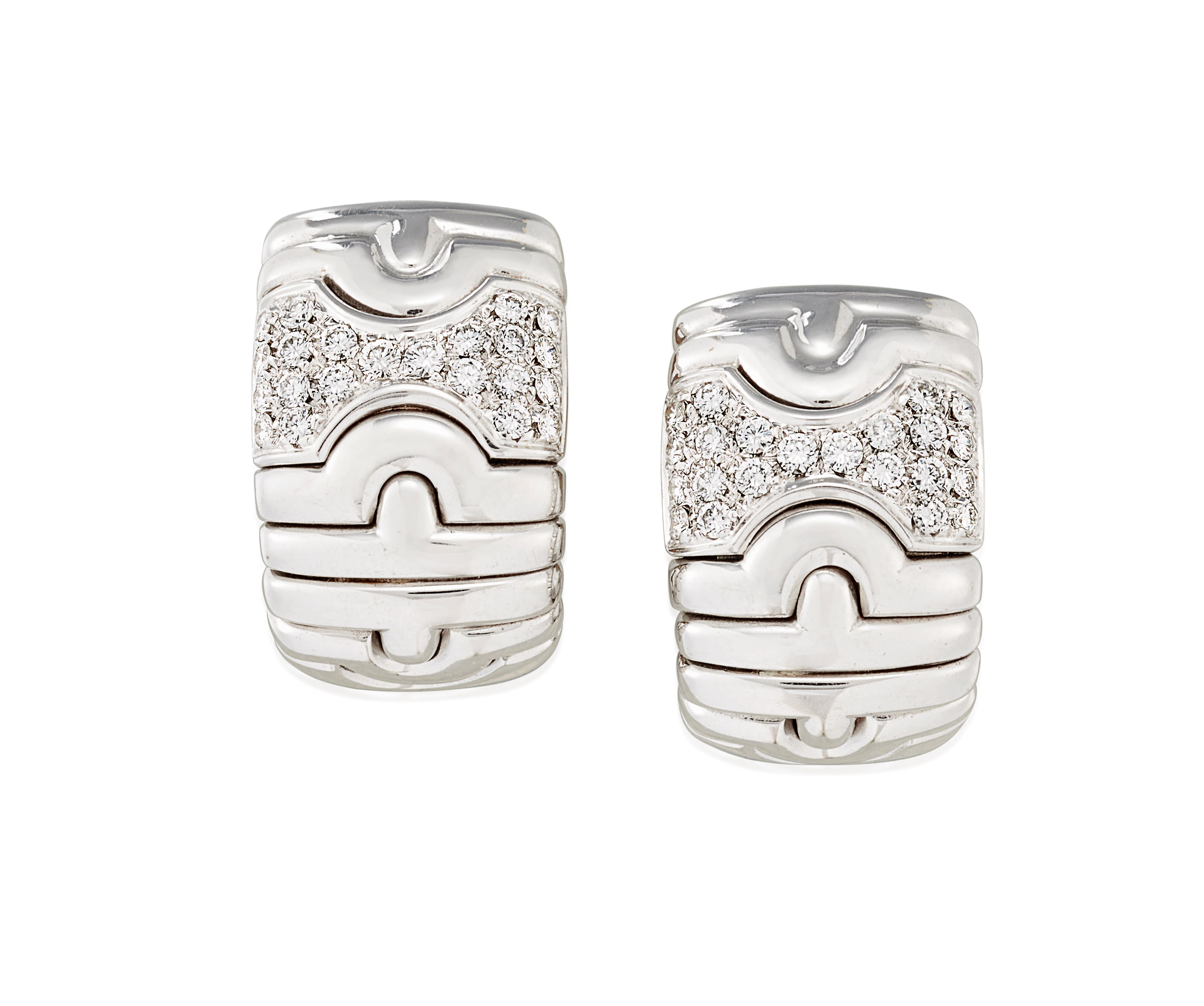 DIAMOND 'PARENTESI' EARRINGS, BULGARI