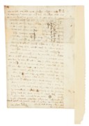 ORTELIUS, Abraham (1527-1598). Autograph letter signed ('Abrah. Ortelius') to his nephew Jacob Cole, Antwerp, 4 January 1595.