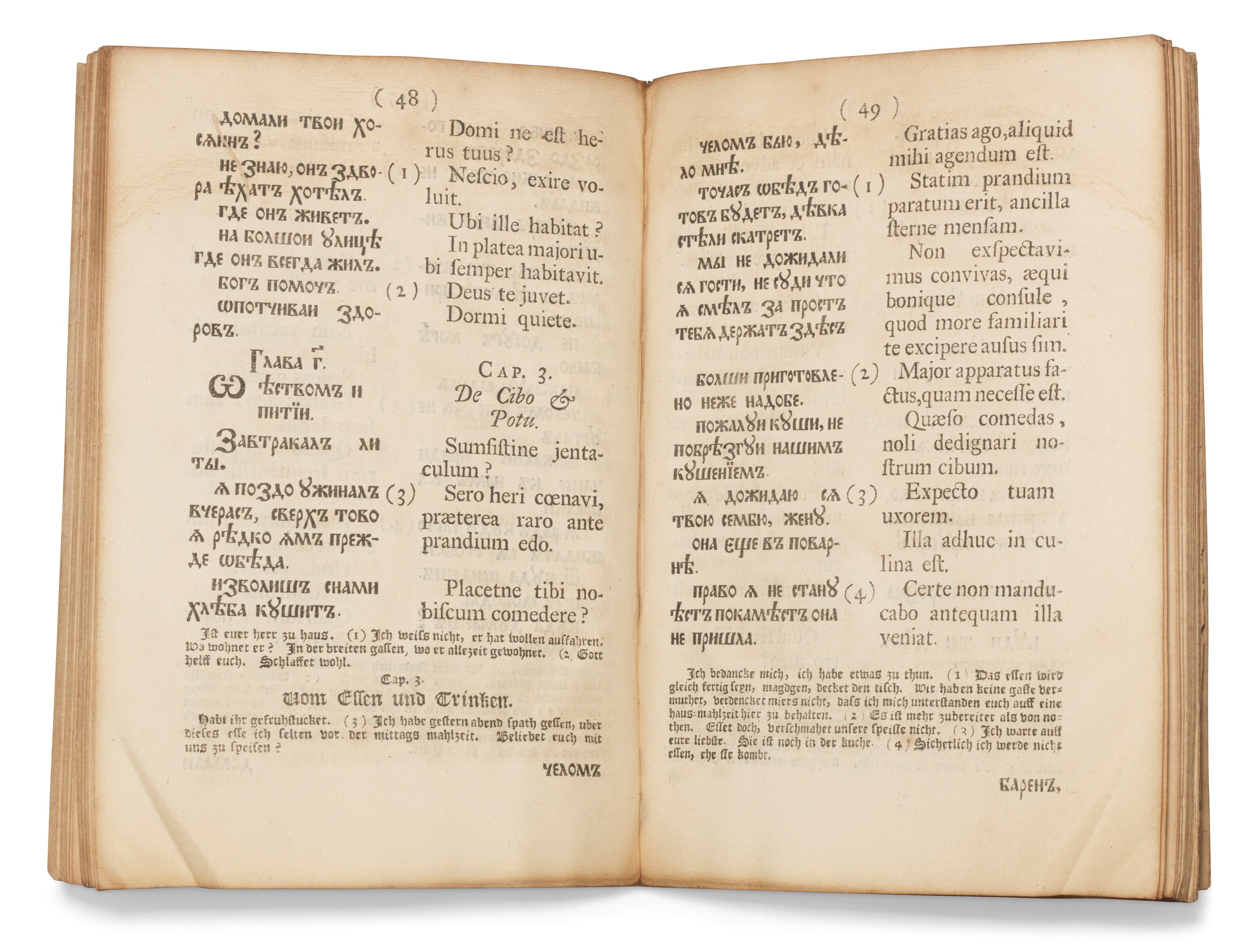 [RUSSIA] – LUDOLFUS, Henricus Wilhelmus (1655-1712). Grammatica russica. Oxford: 1696.