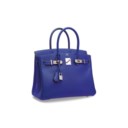 A LIMITED EDITION BLEU ÉLECTRIQUE & BLEU THALASSA EPSOM LEATHER CANDY BIRKIN 30 WITH PALLADIUM HARDWARE