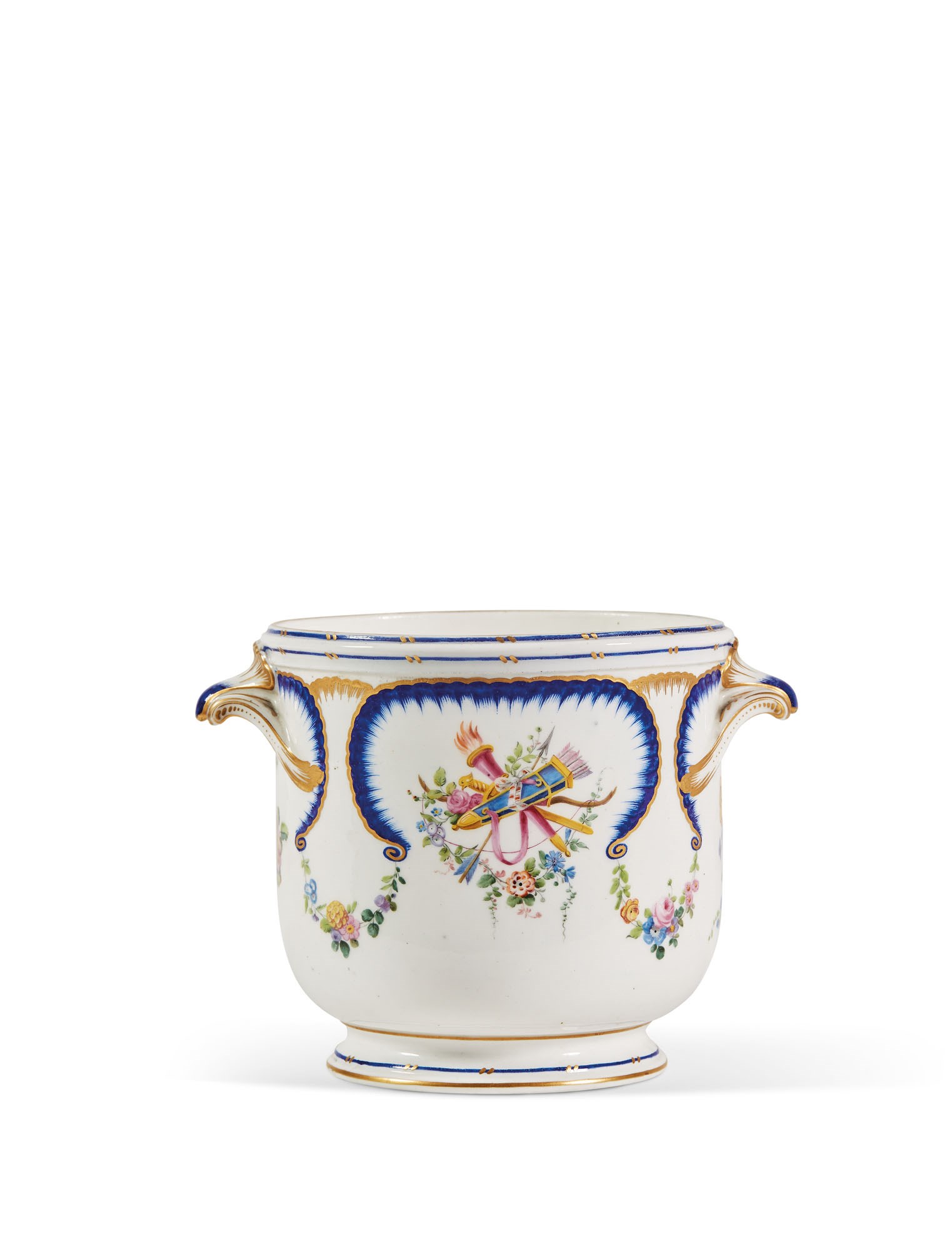 SEAU À DEMI-BOUTEILLE EN PORCELAINE DE SÈVRES DU XVIIIÈME SIECLE, 1768